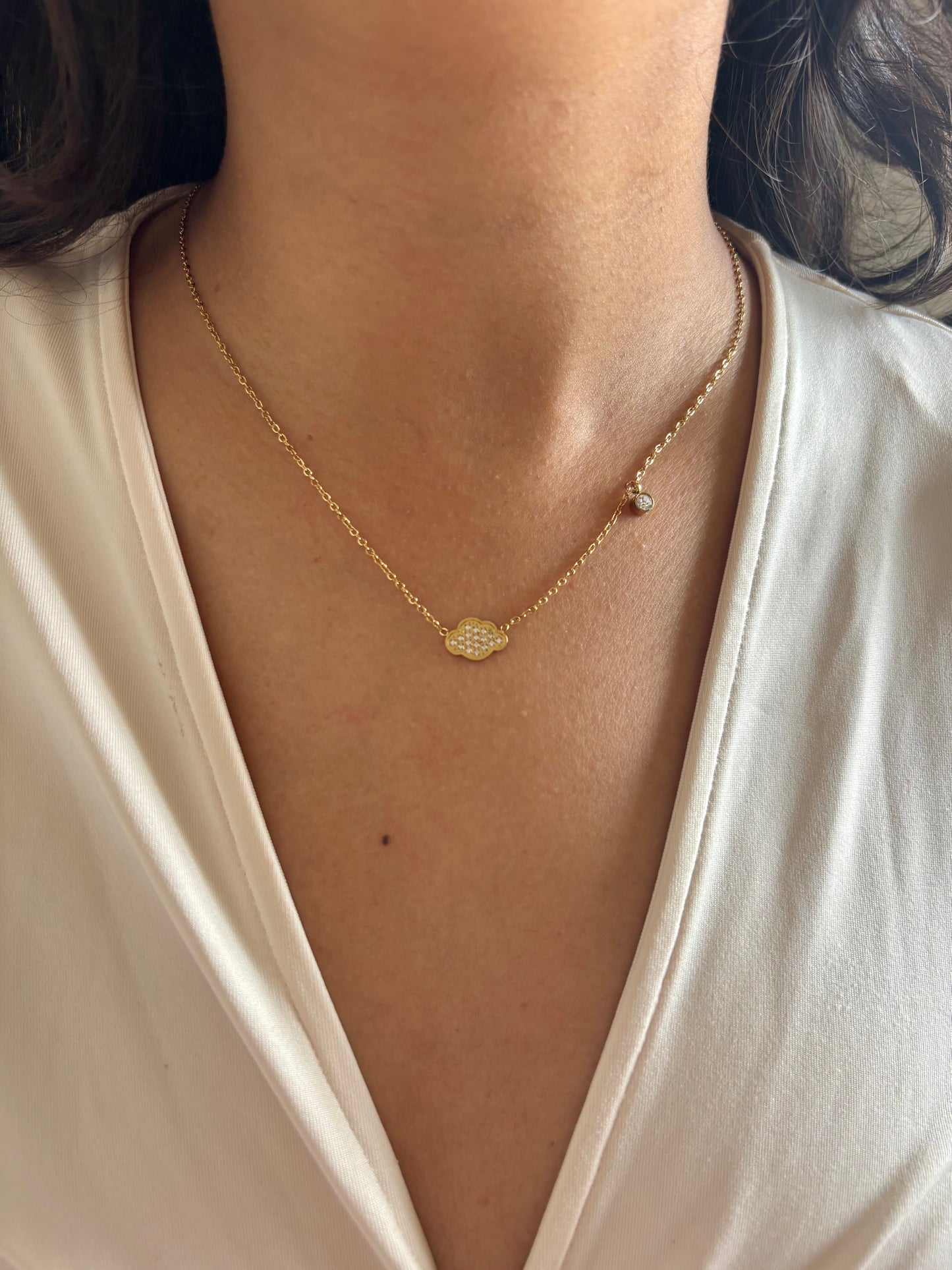 Sterling Cloud Necklace