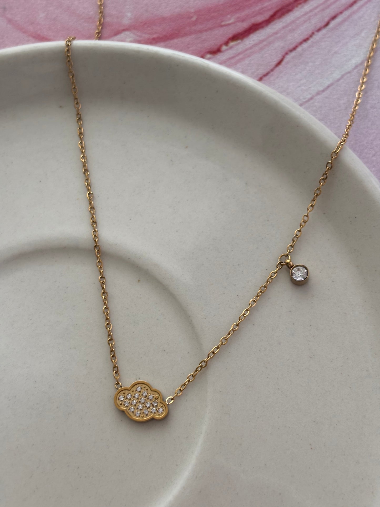 Sterling Cloud Necklace