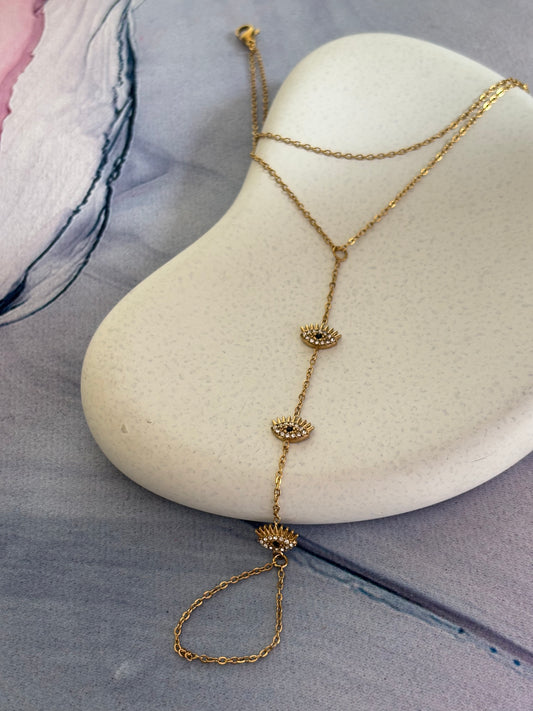 Luna Evil Eye Hand Chain