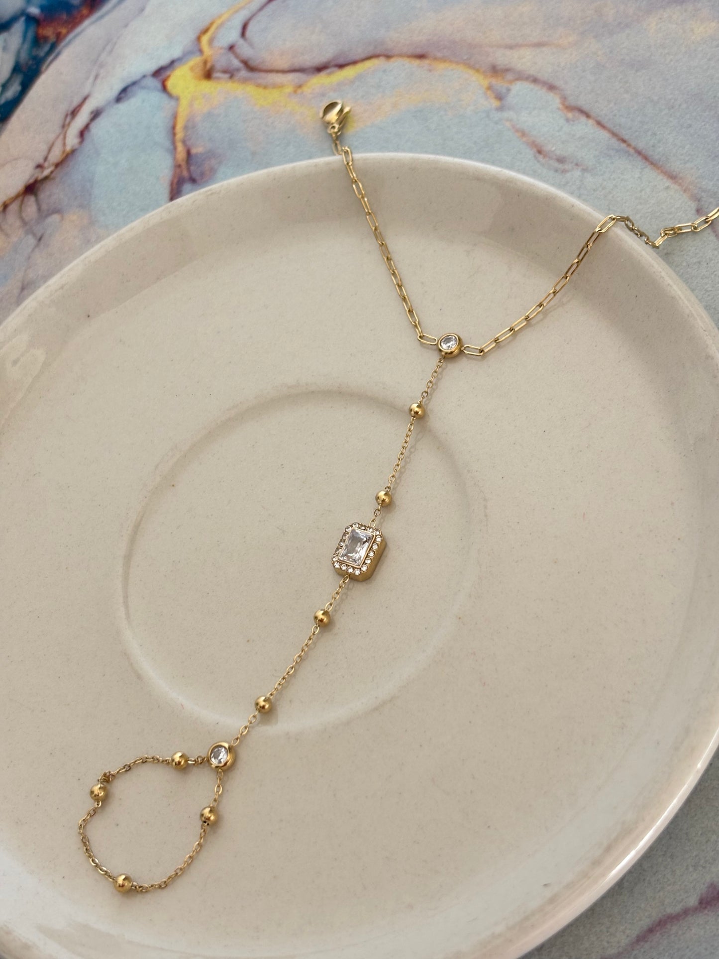 Blair Studded Hand-chain