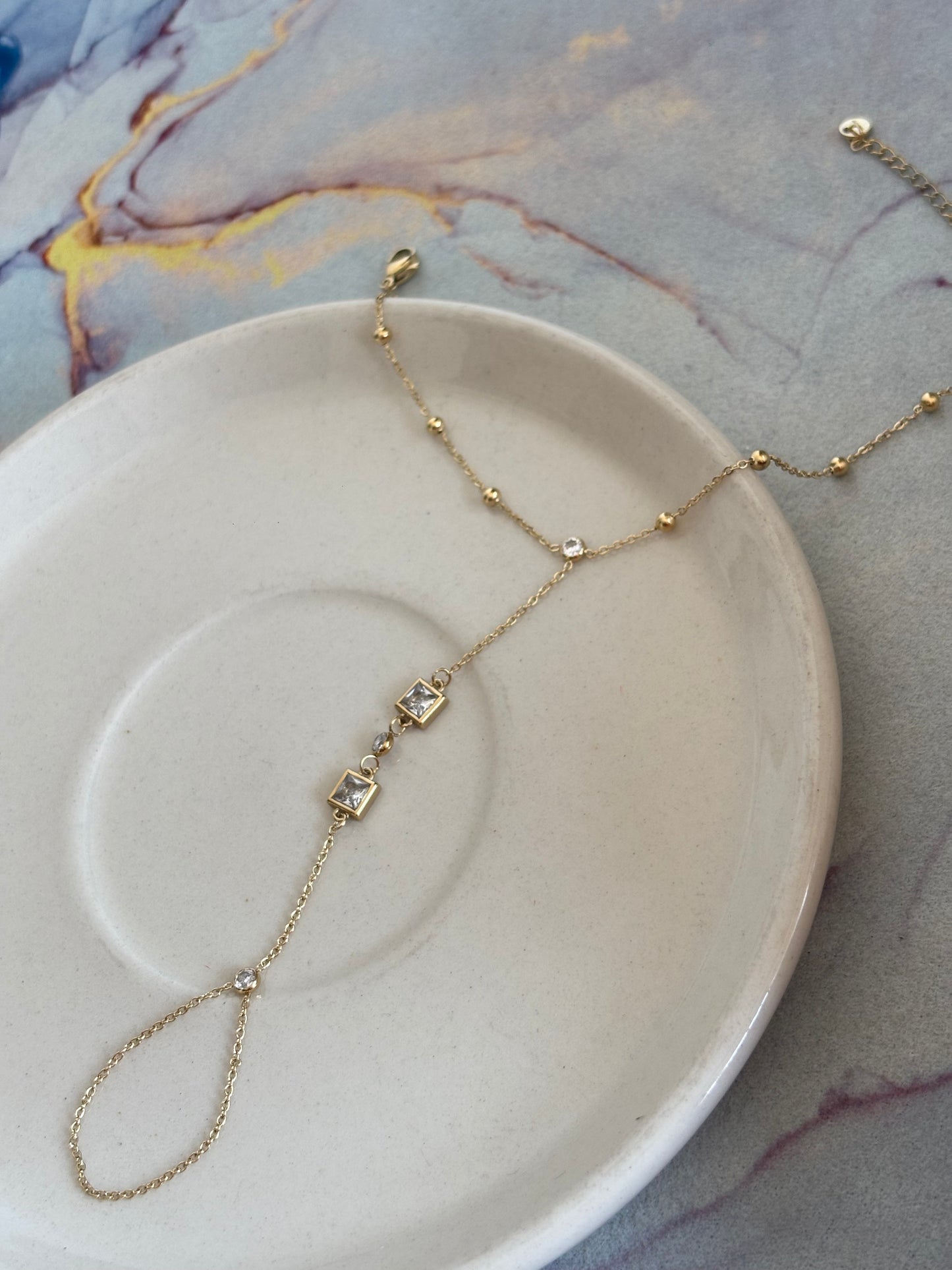 Inaya Studded Hand-Chain