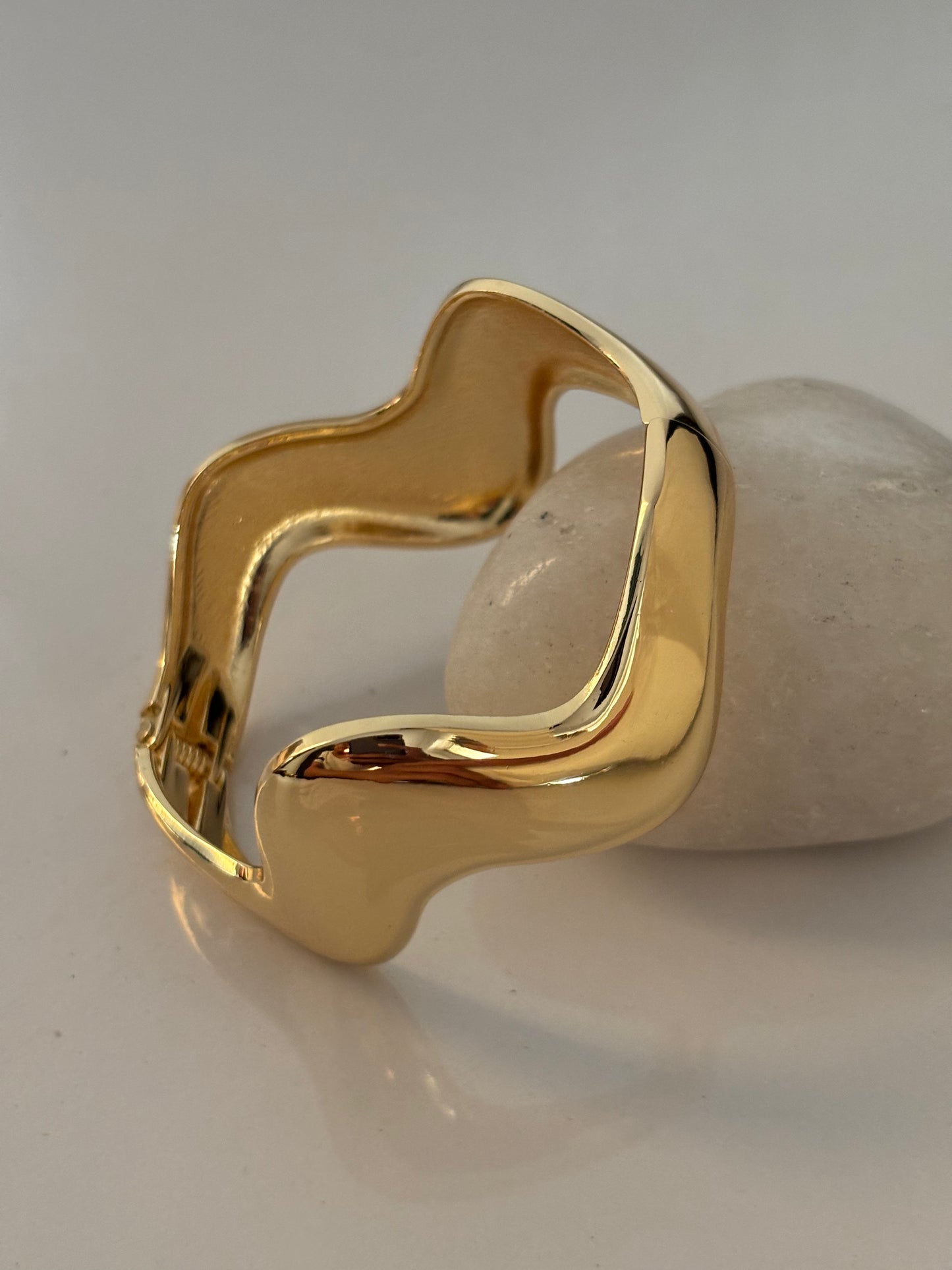 Wavy Brass Cuff