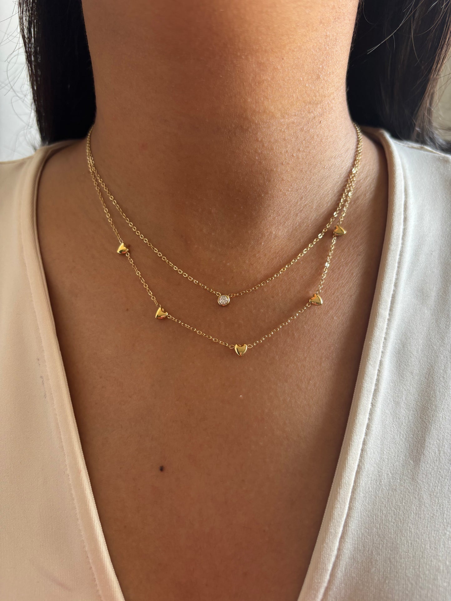 Minimal Luxe Mini Heart Necklace