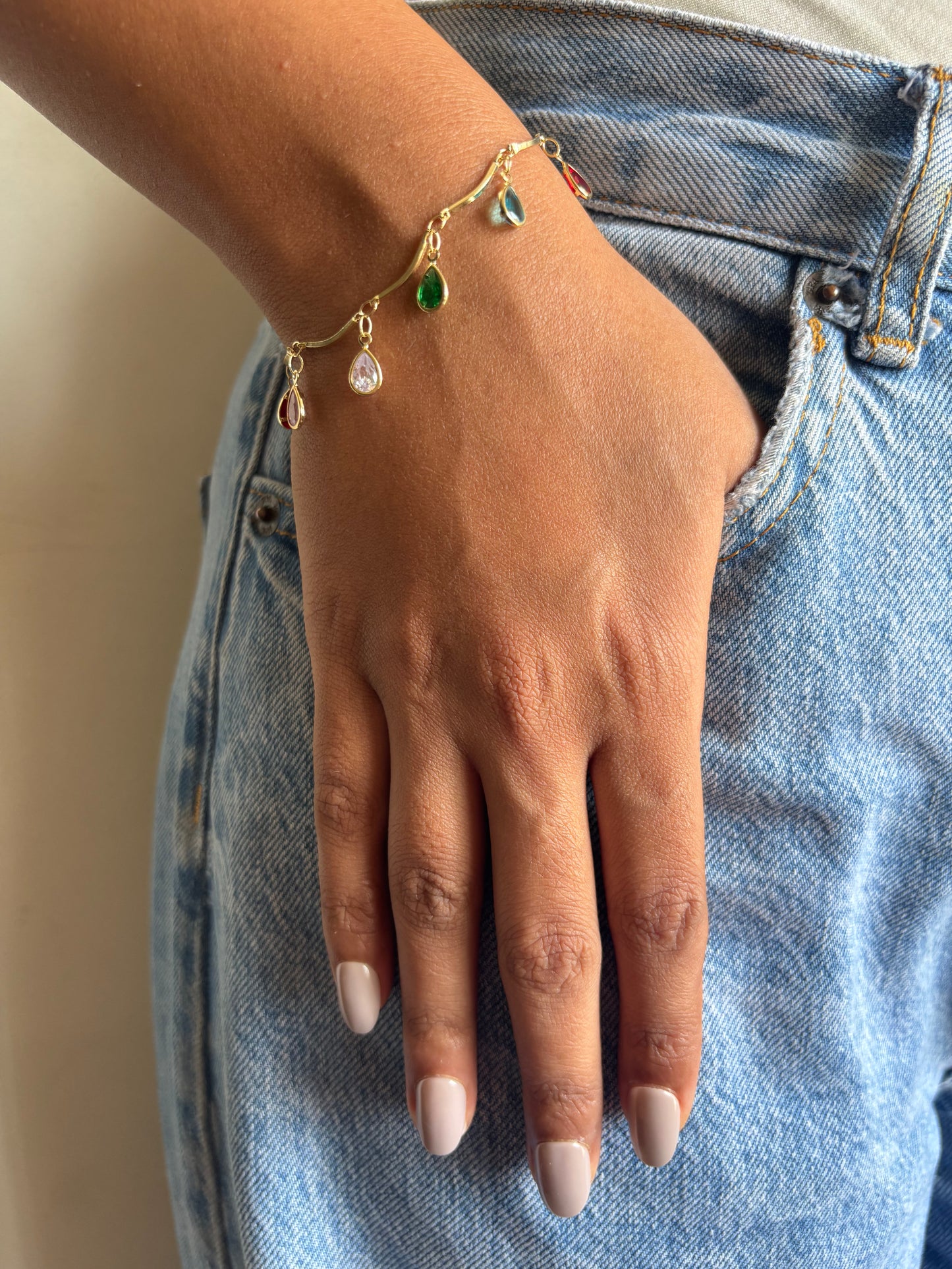 Raindrop Multi-color Bracelet
