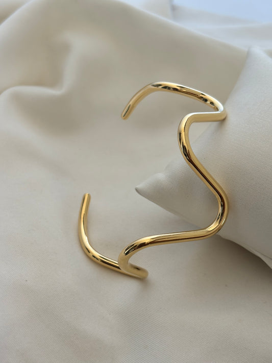 Wired Adjustable Cuff- Stainless Steel