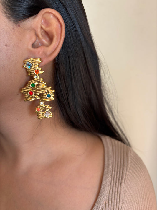 Vintage Royal Statement Earring