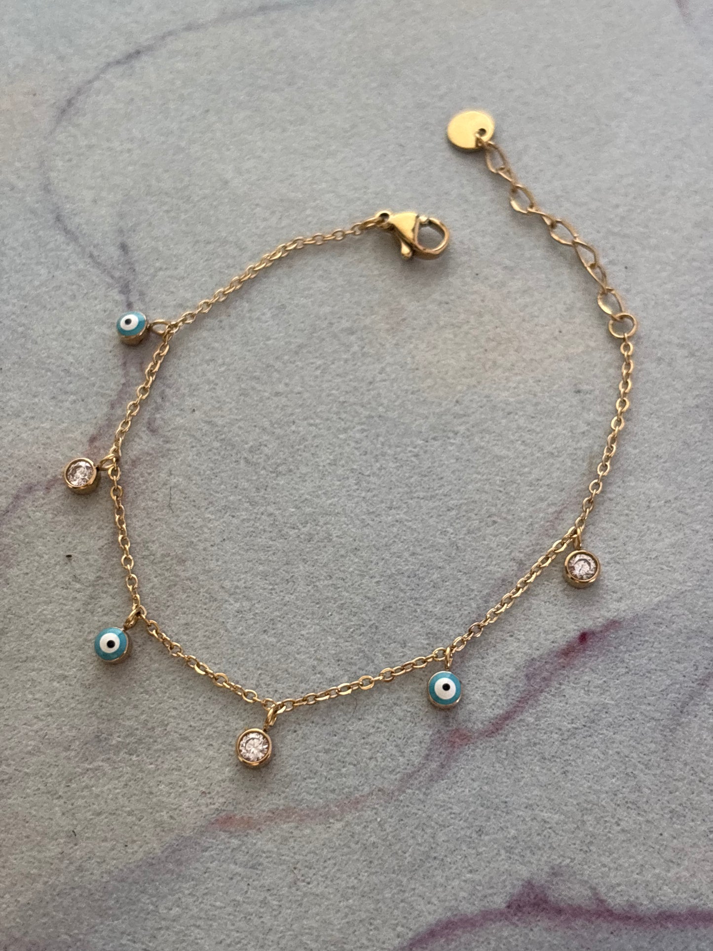 Evil Eye Studded Bracelet