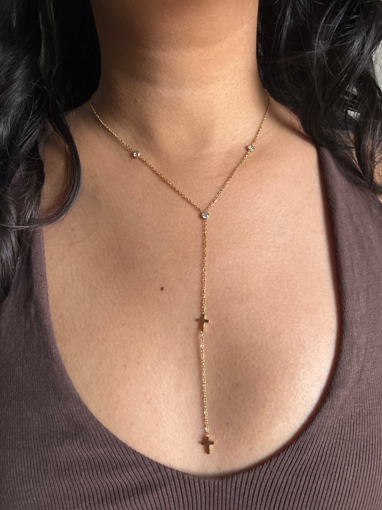 Cross Y-Necklace