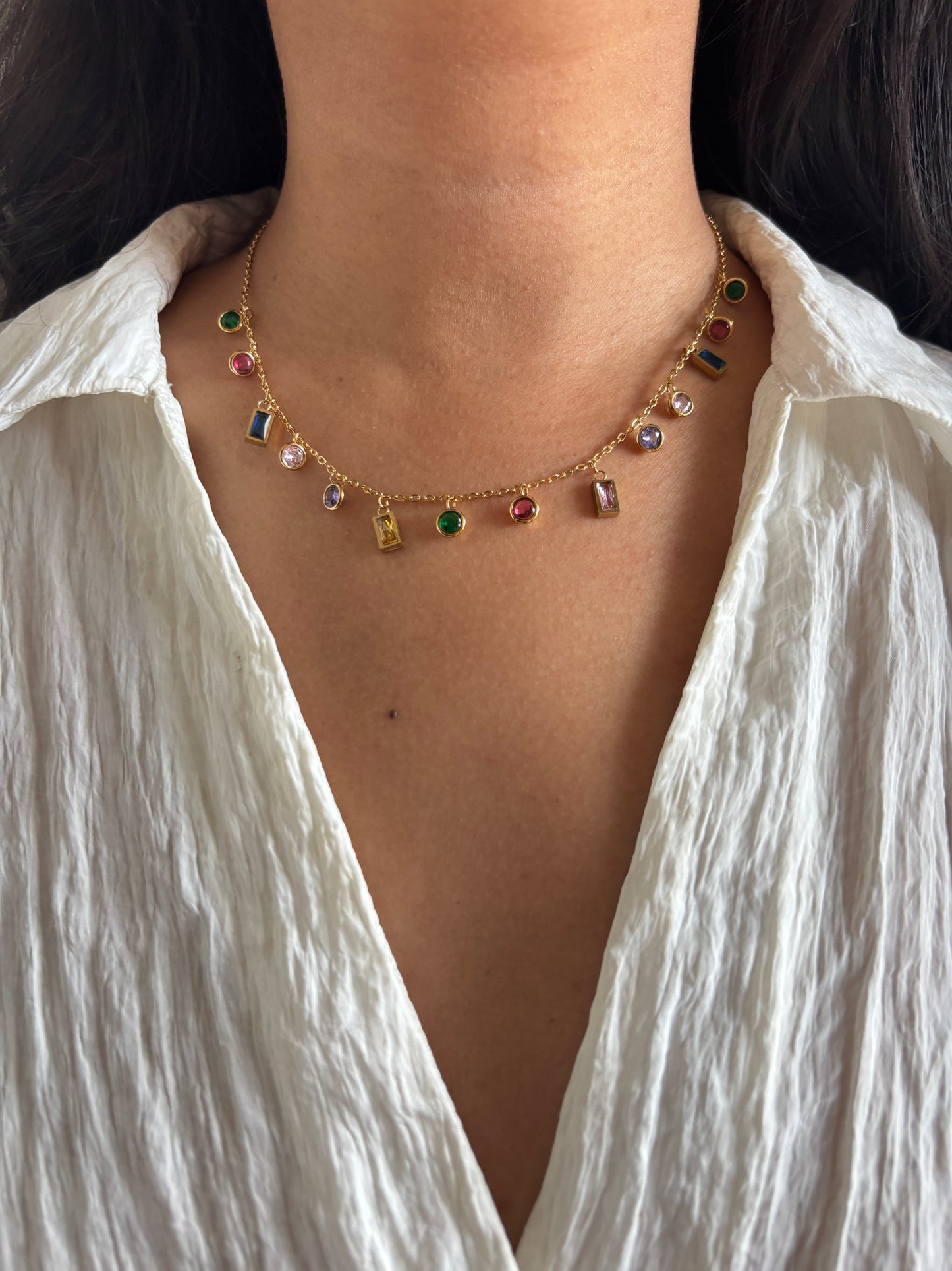 Multi-color charm Necklace