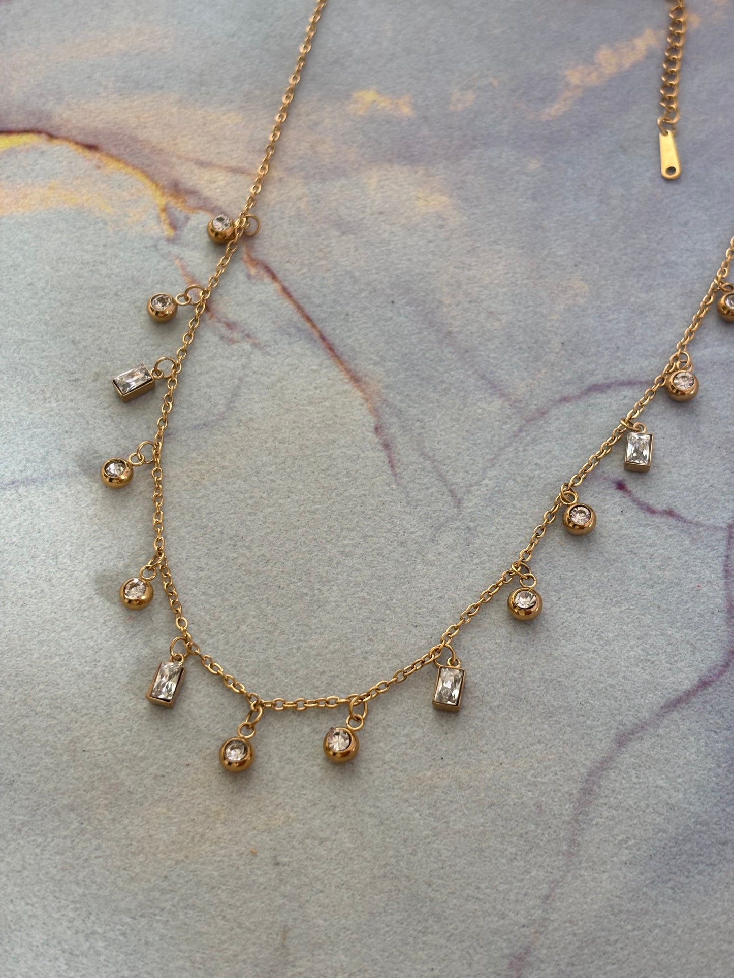 Clear Charm Necklace