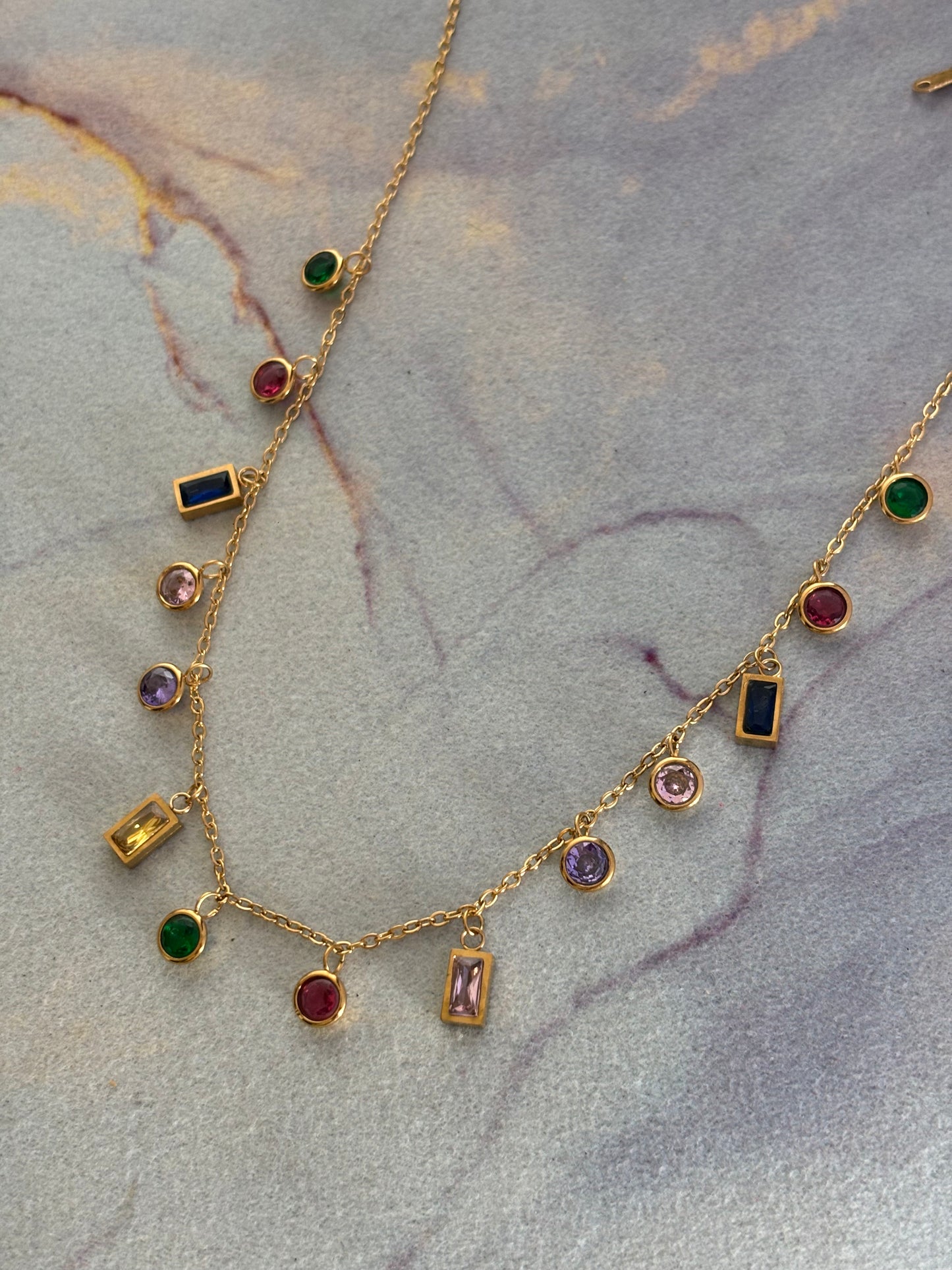 Multi-color charm Necklace