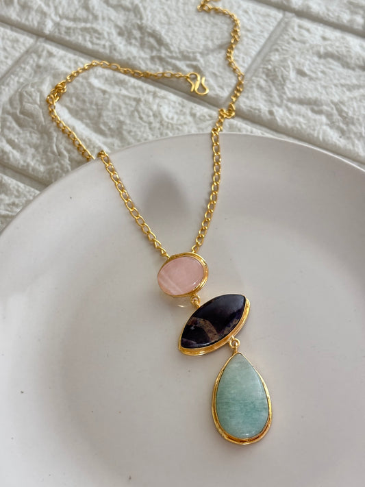 Isabelle Necklace- Brass