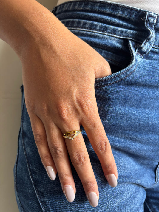 Infinity Studded Ring