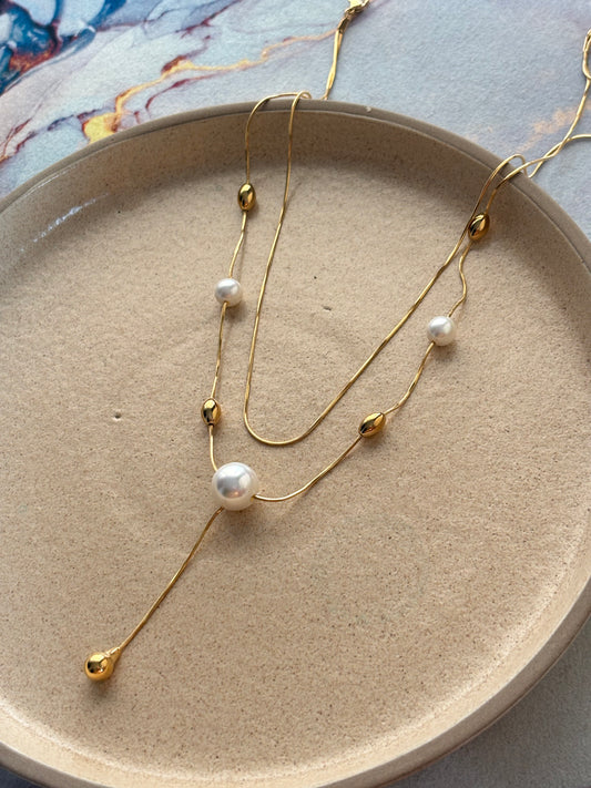 Pearlite Layered Necklace