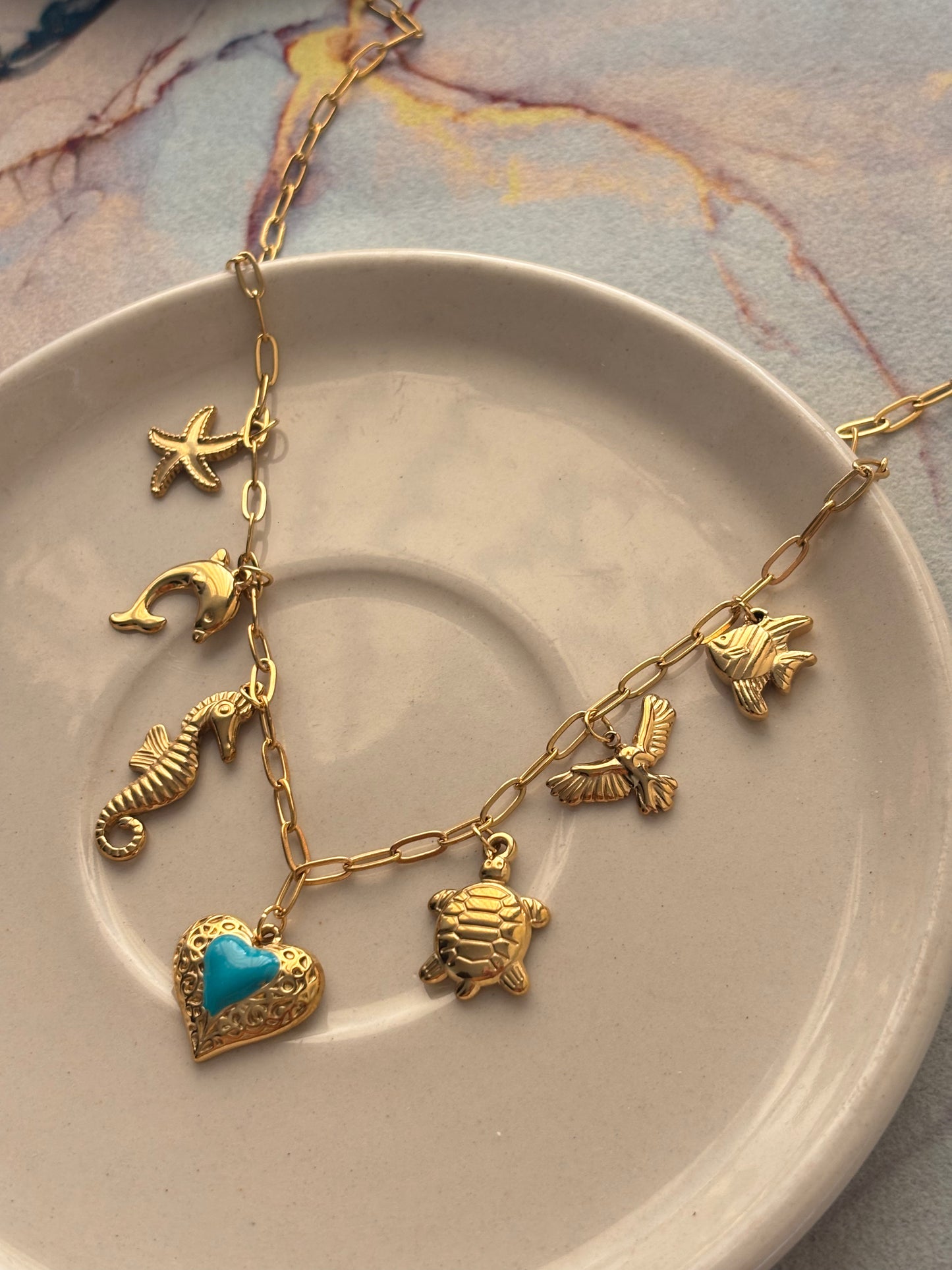 Sea Love Charm Necklace
