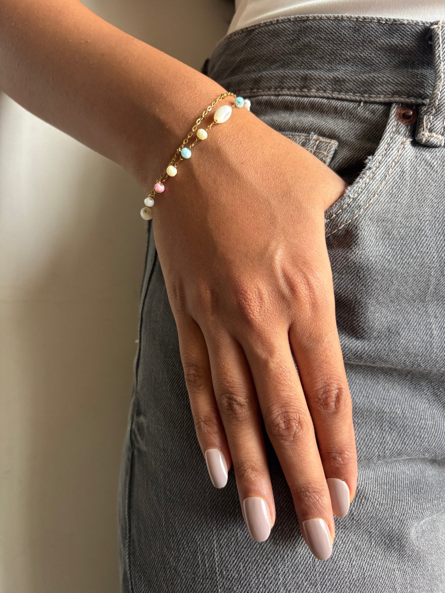 Pastel pebble Bracelet