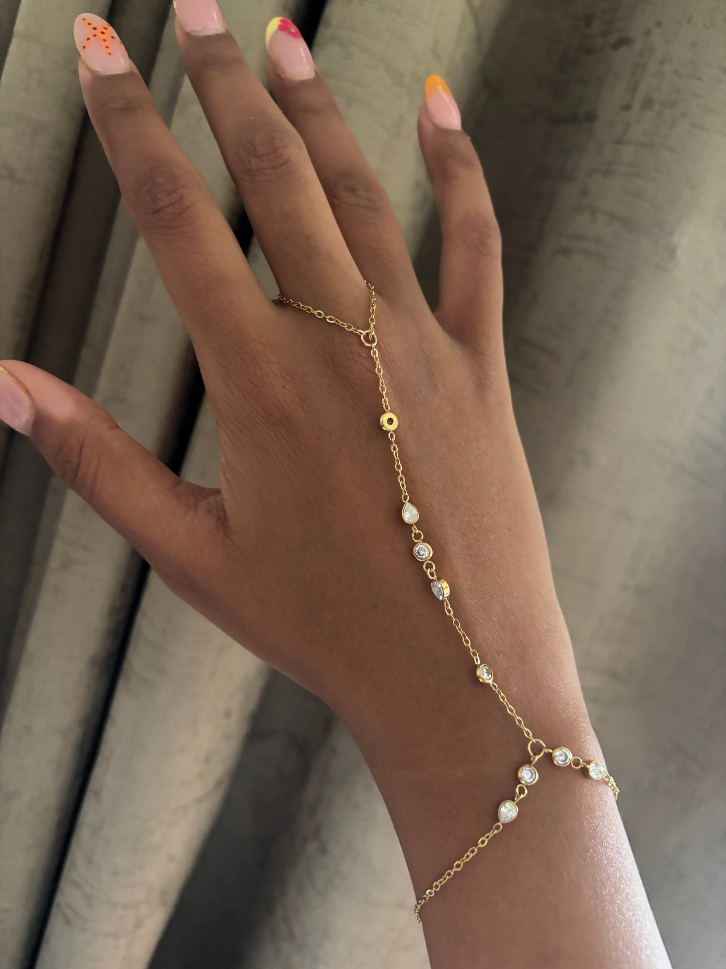 Emily Studded Hand Chain