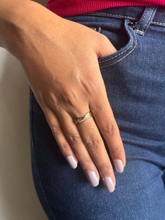 Twisted Studded Ring