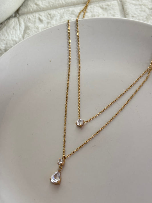Pear Layered Necklace