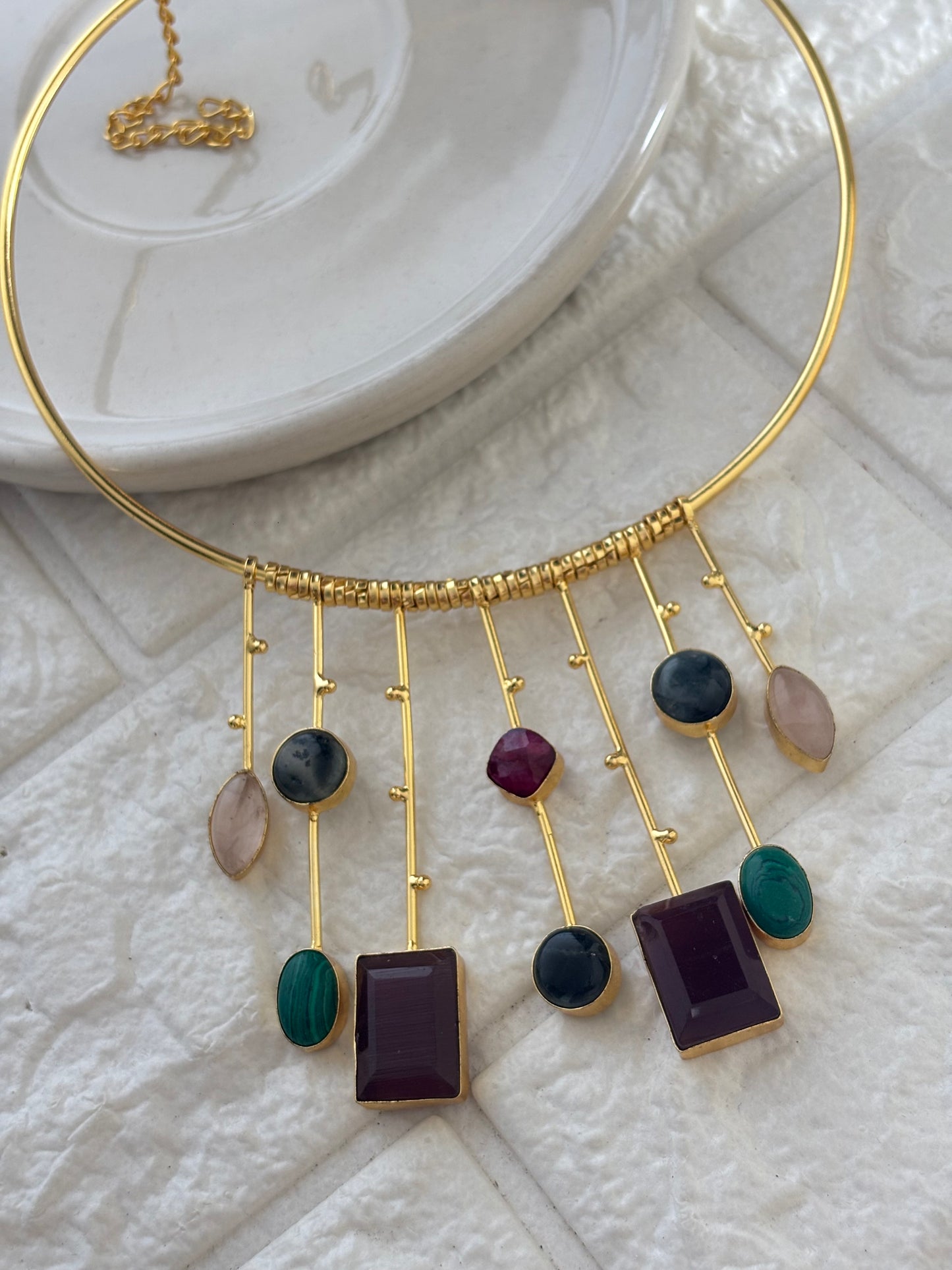 Helen Hasli Choker -Brass