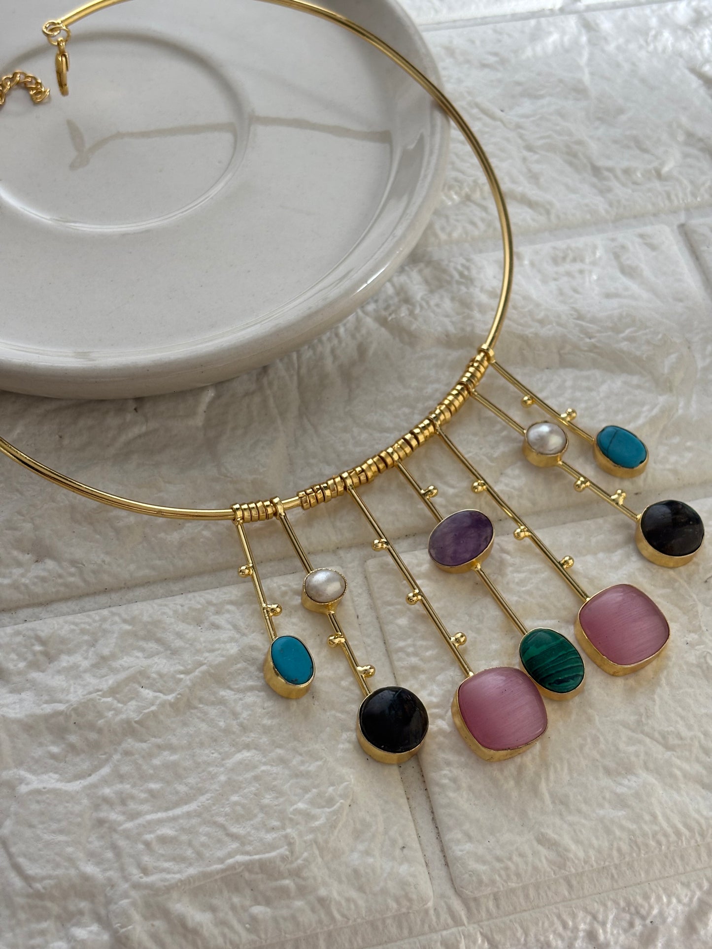 Helen Hasli Choker -Brass