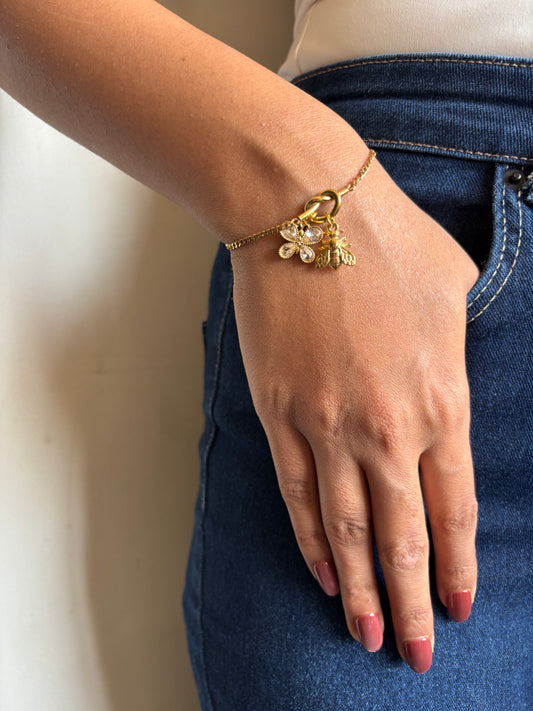 Bliss Bee Charm bracelet