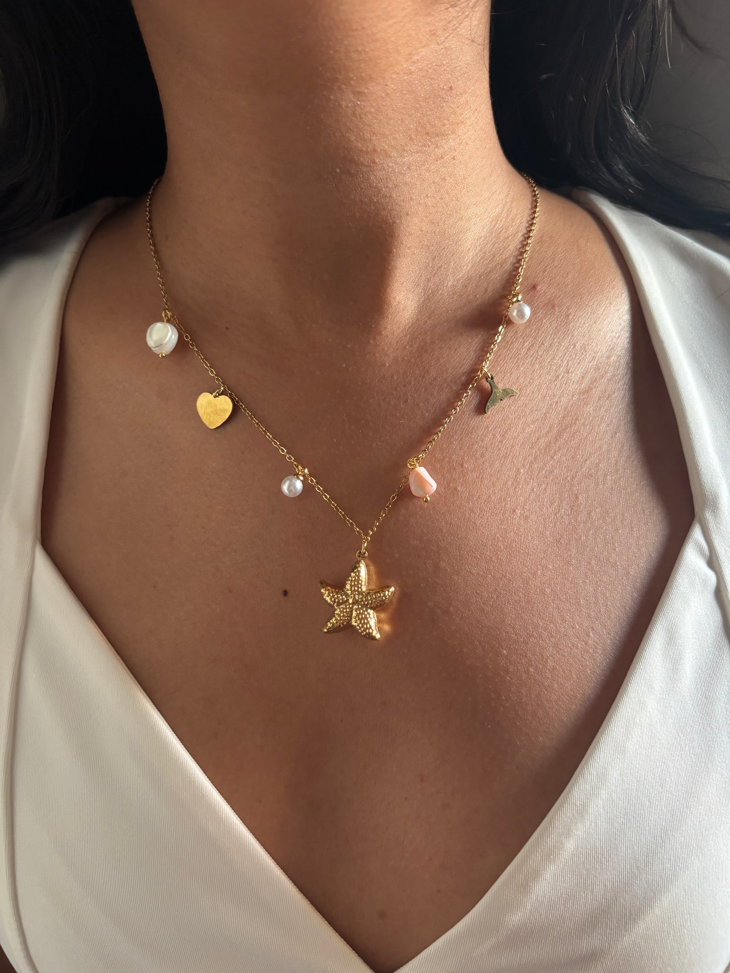 Ocean Starfish Charm Necklace