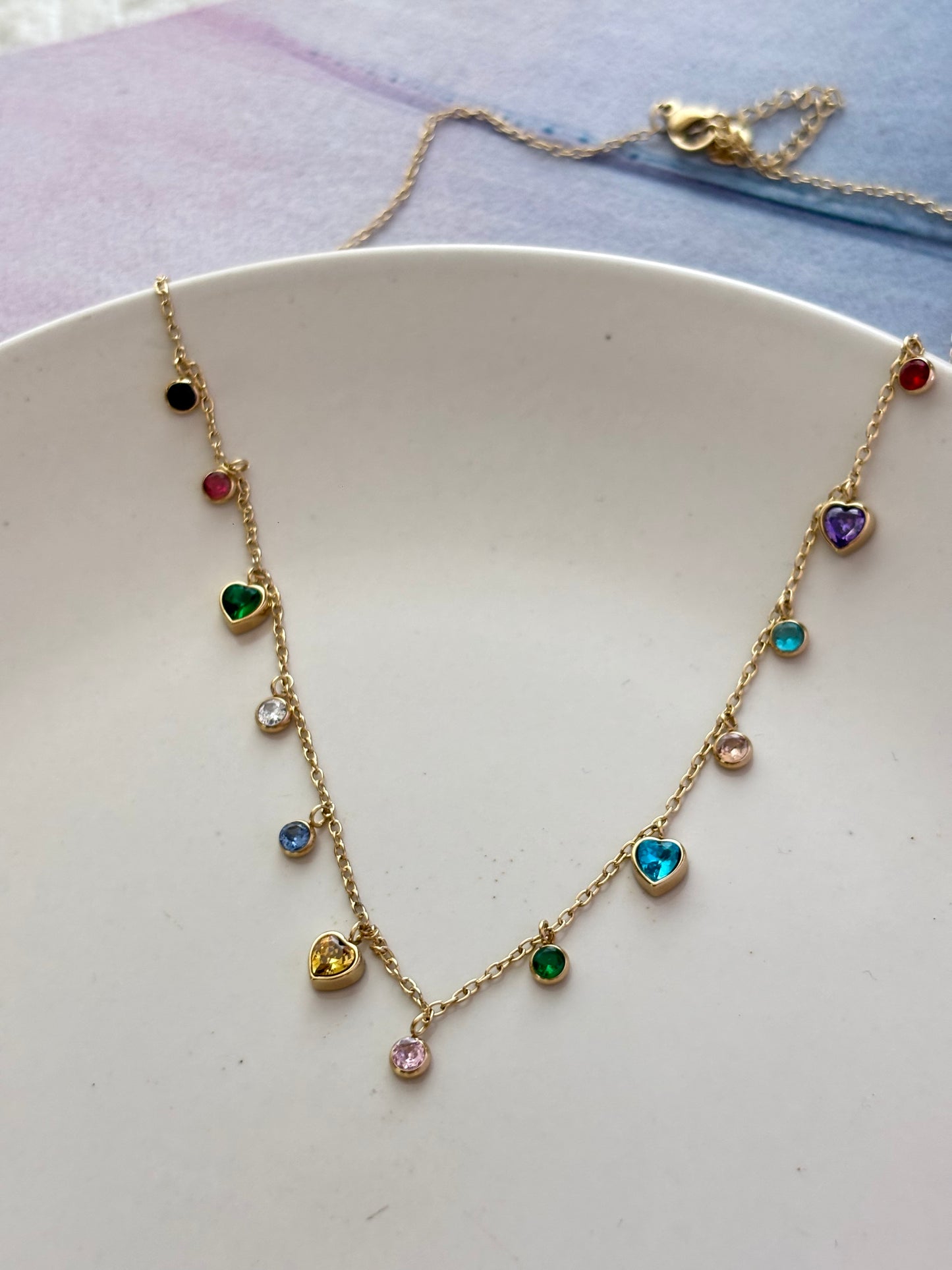 Auleria Heart Drop Necklace