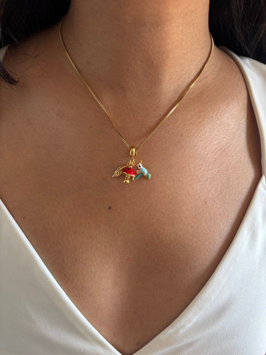 Mushroom Charm Necklace