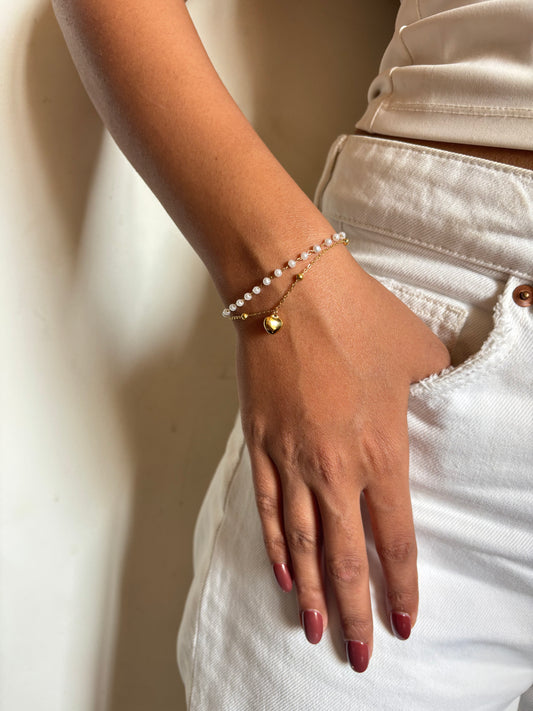 Pearl Dune Layered Bracelet
