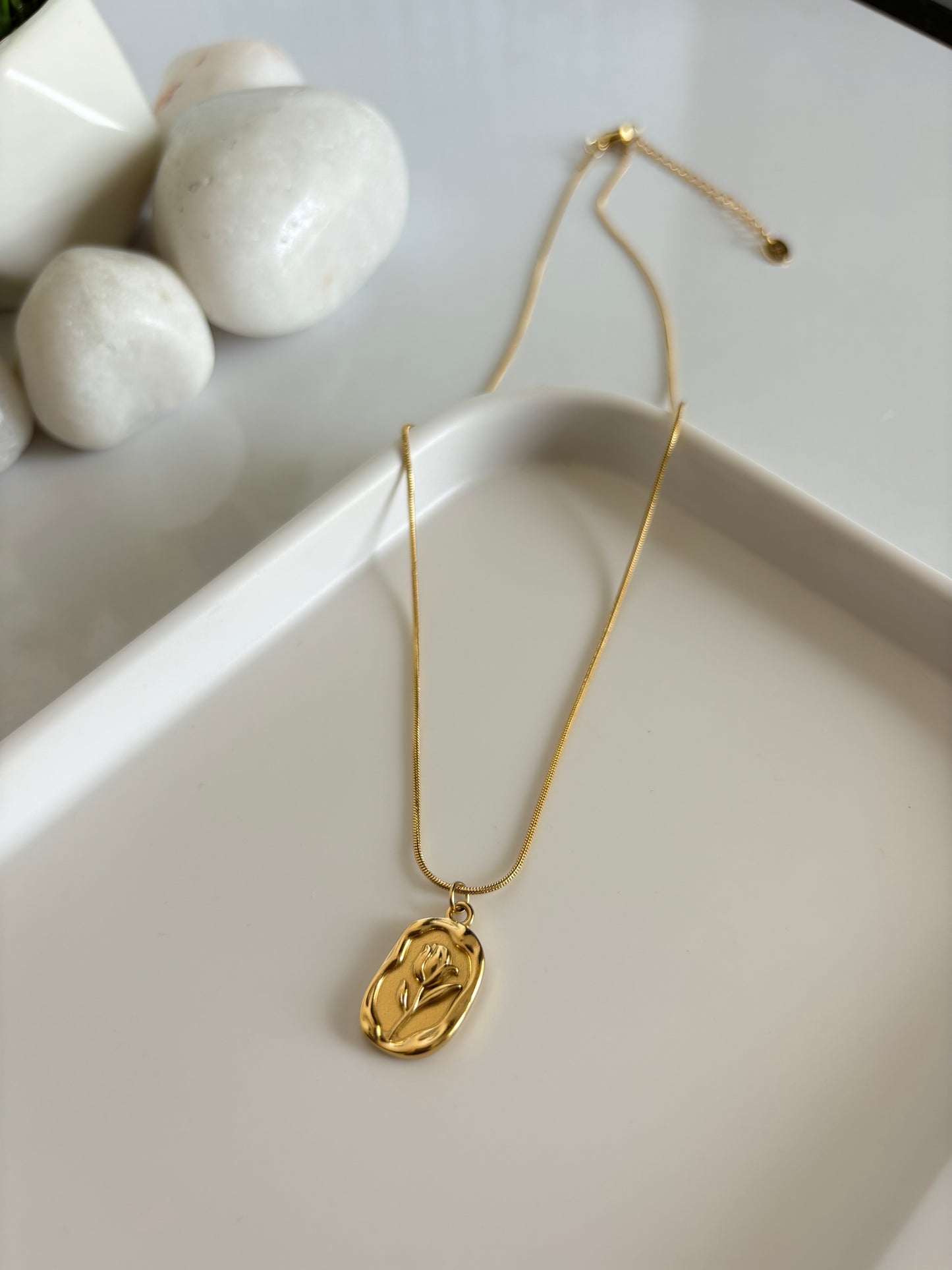 Rose Charm Necklace