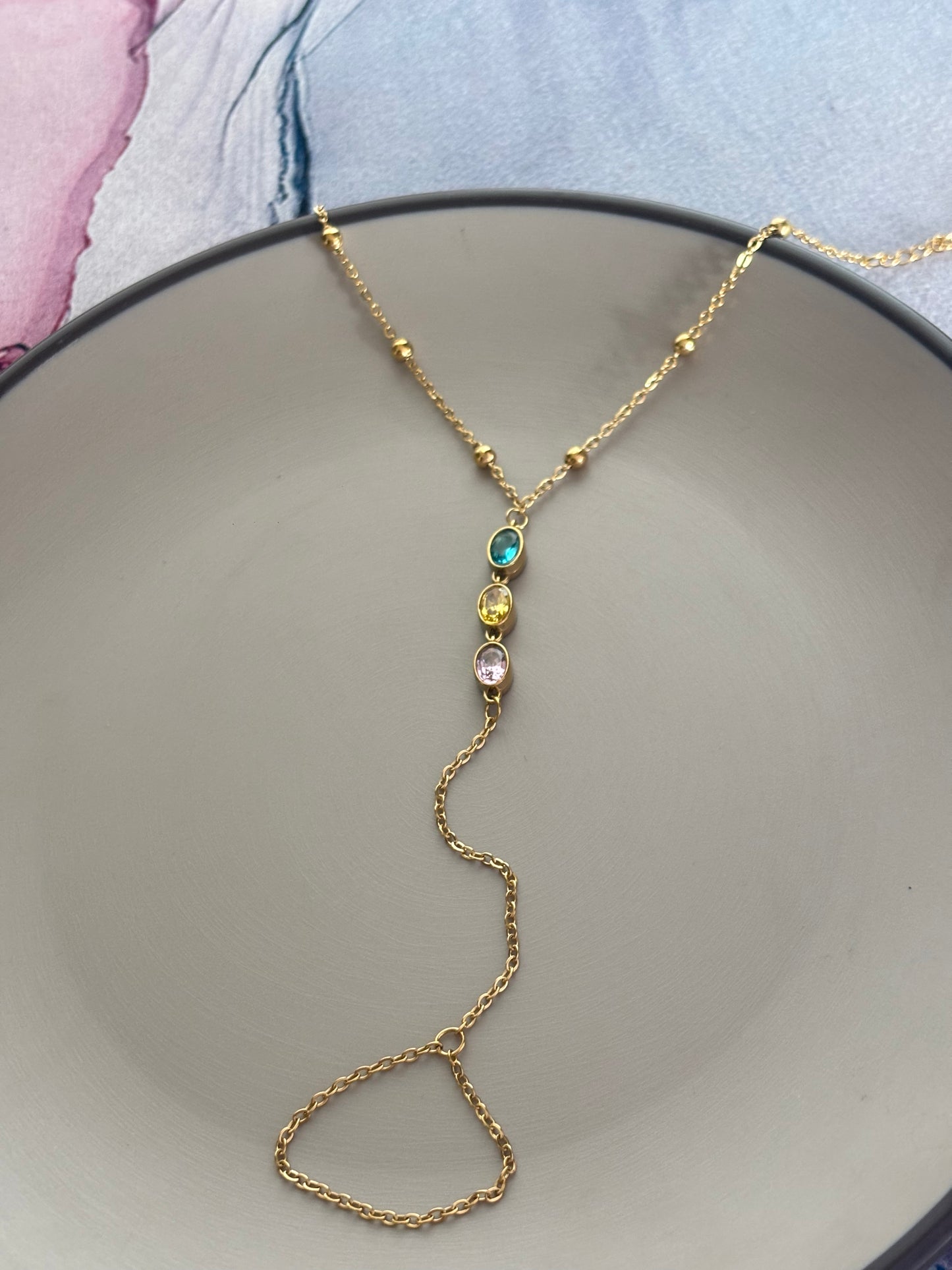 Blush Bling Hand Chain