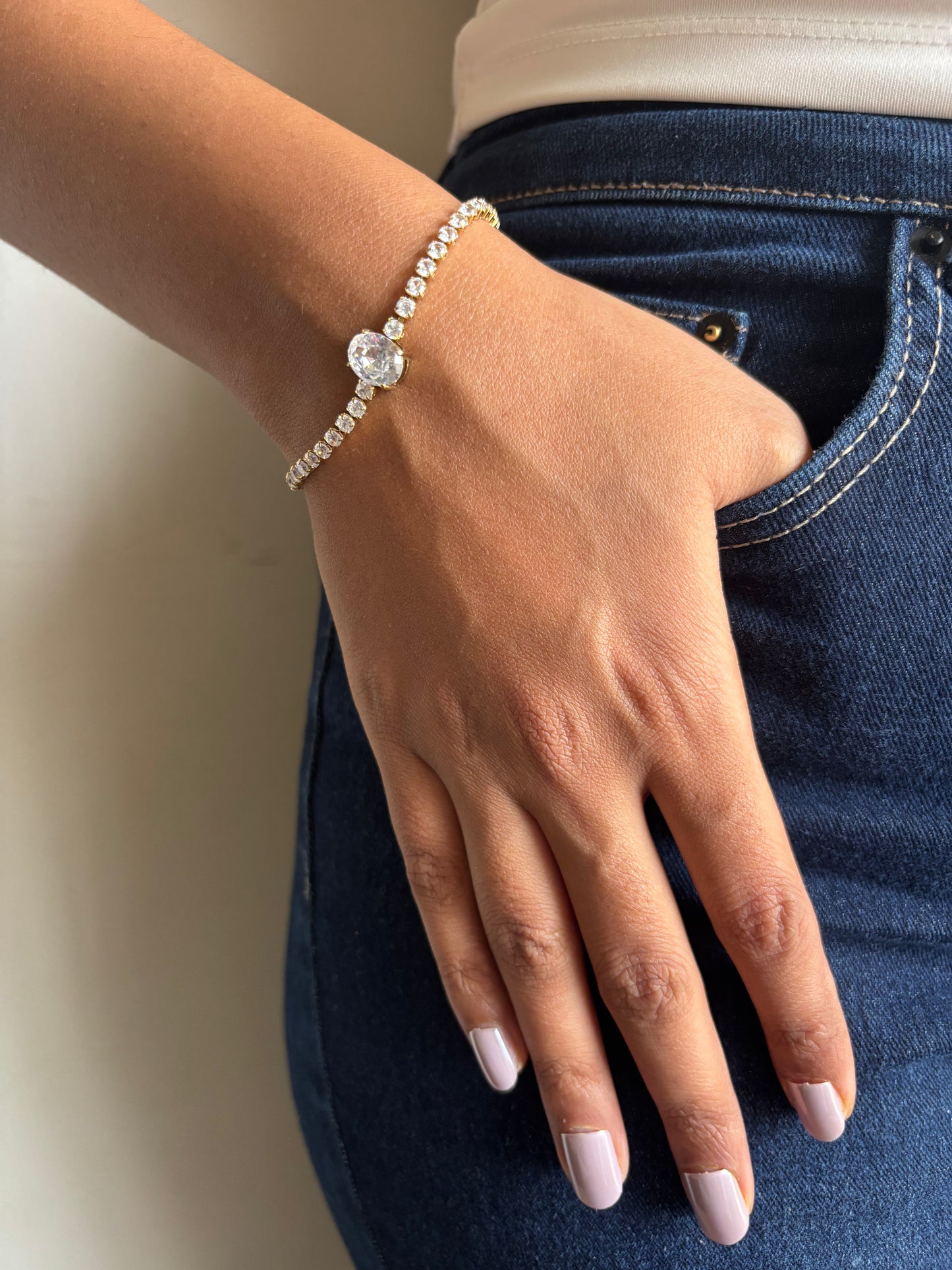Oval Tennis Bracelet