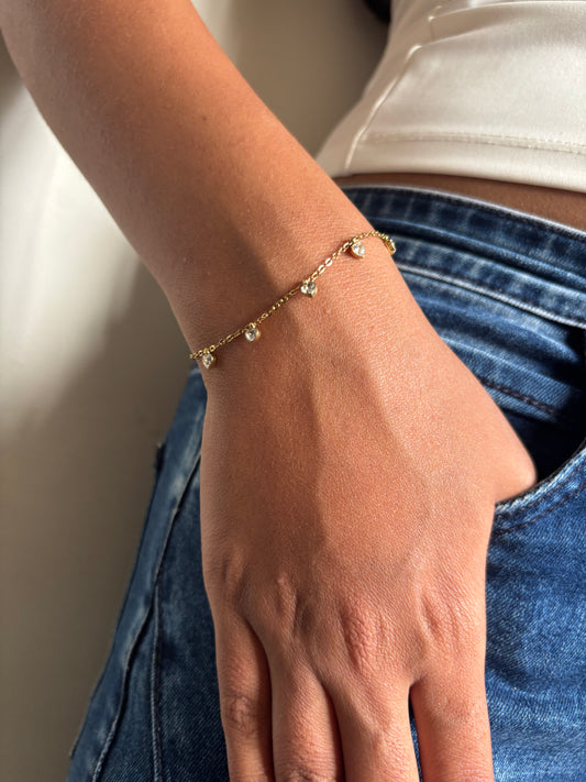 Trinklet Heart Charm Bracelet