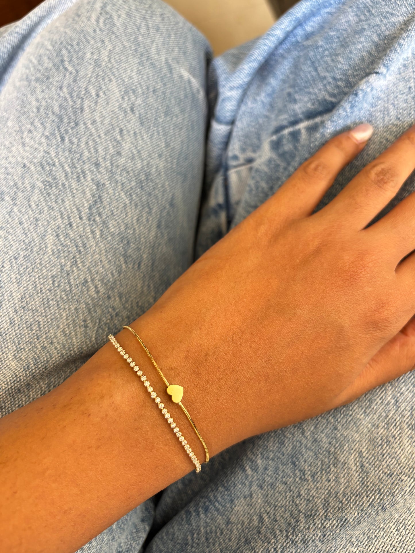 Tennis Heart Bracelet