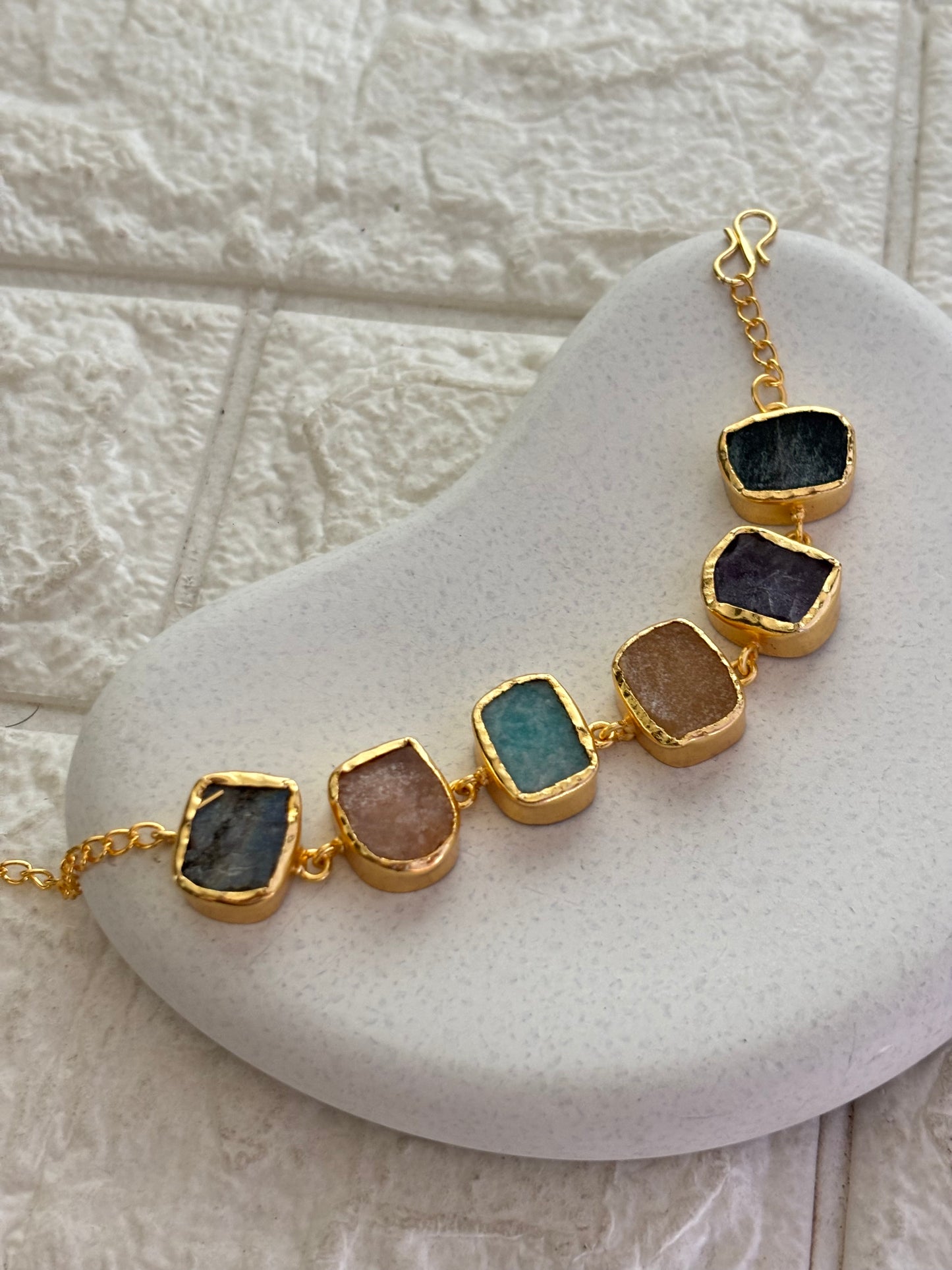 Squash Multi Color Bracelet Brass