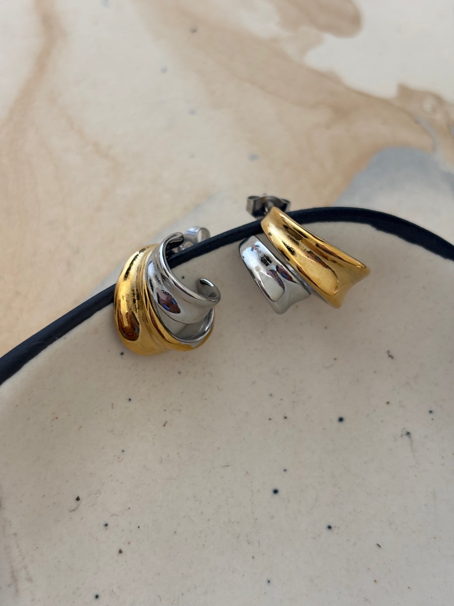 Jennet Dual Tone Earring