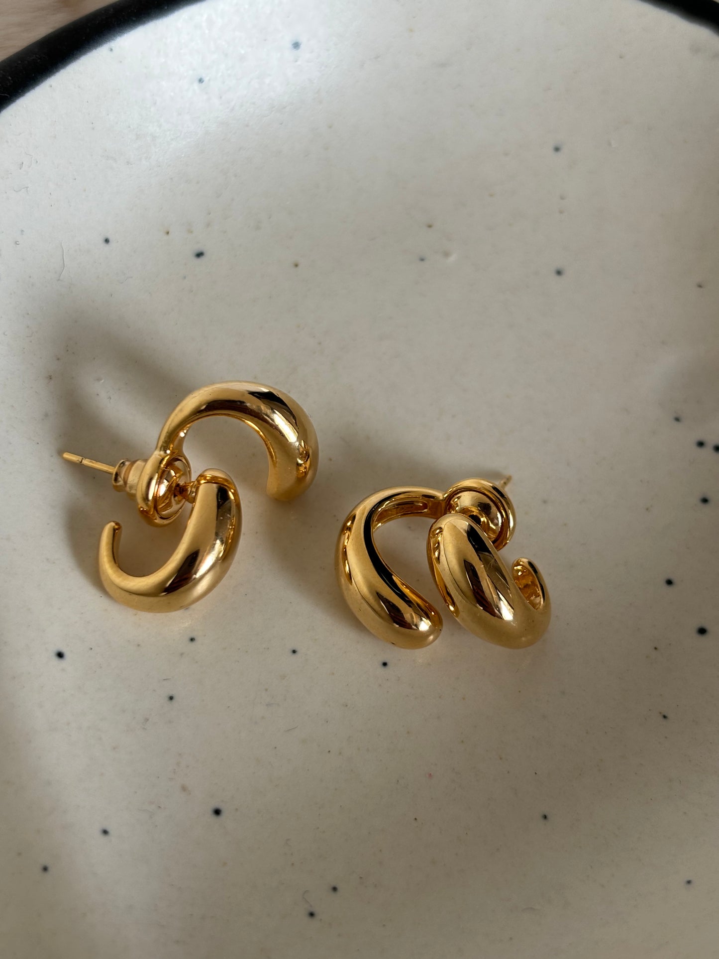 Back drop Twisted Earrings