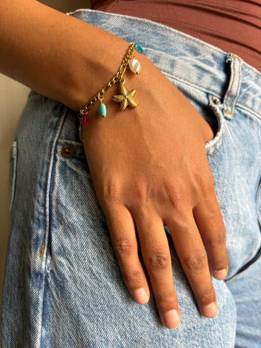 Star-fish ocean charm Bracelet