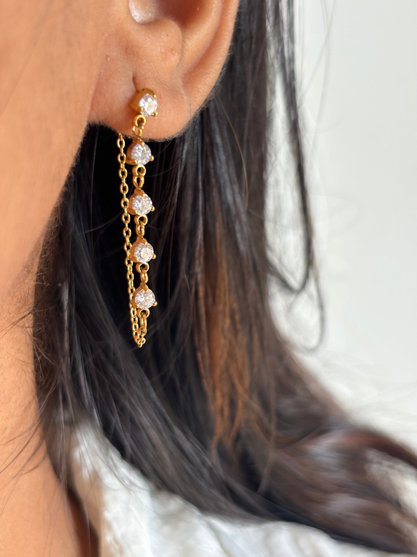 Studded Ear Chain