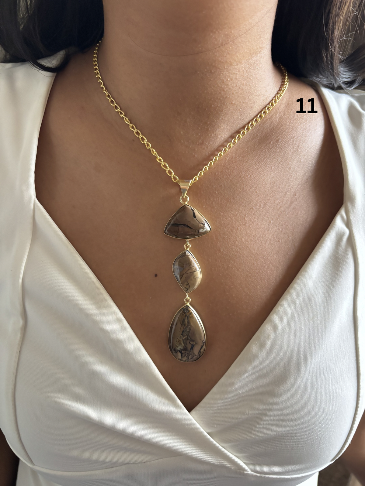 Vintage Jesper Natural Stone Necklace
