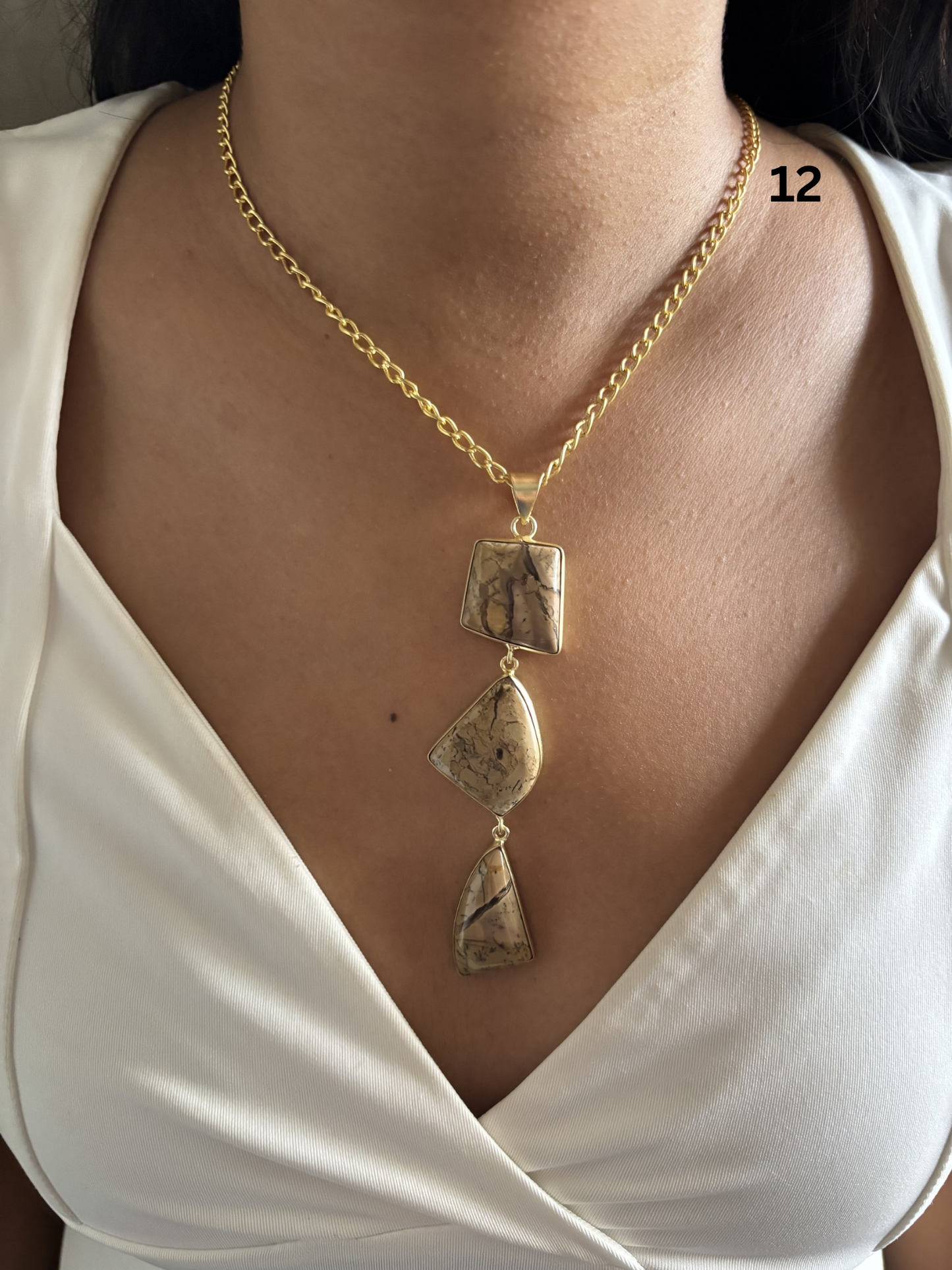 Vintage Jesper Natural Stone Necklace