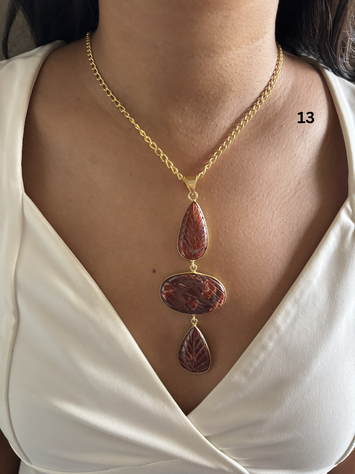 Vintage Jesper Natural Stone Necklace