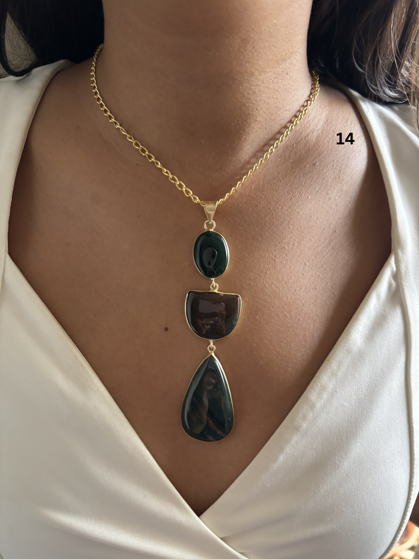Vintage Jesper Natural Stone Necklace