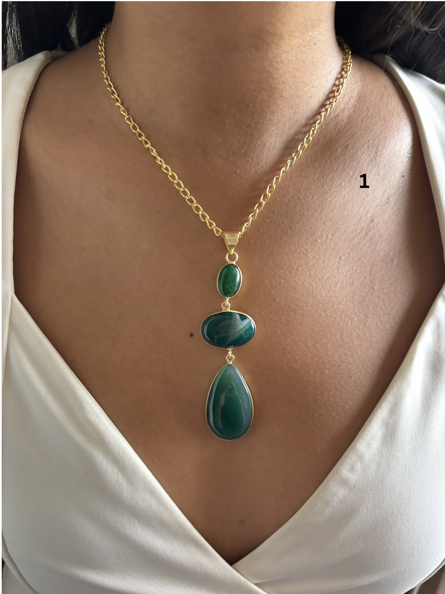 Vintage Jesper Natural Stone Necklace