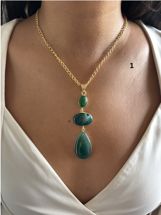 Vintage Jesper Natural Stone Necklace
