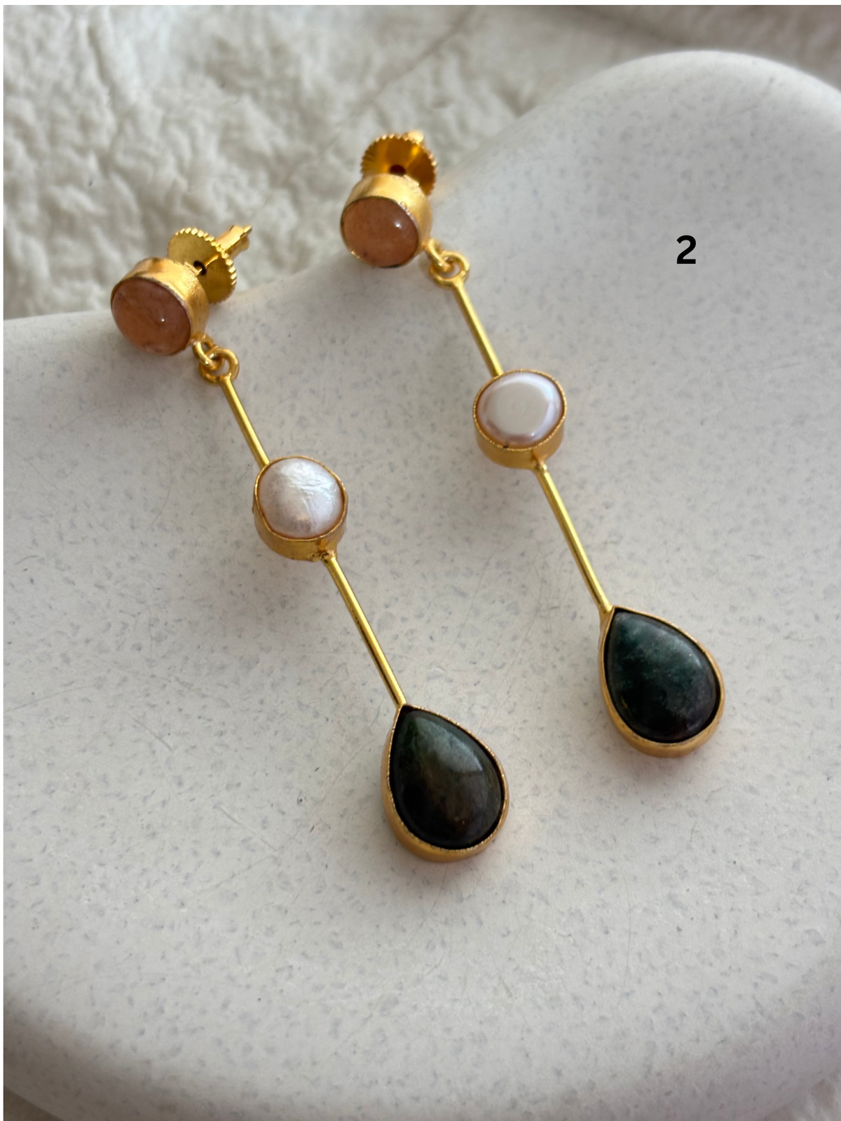 Archie Natural Stone Dangler