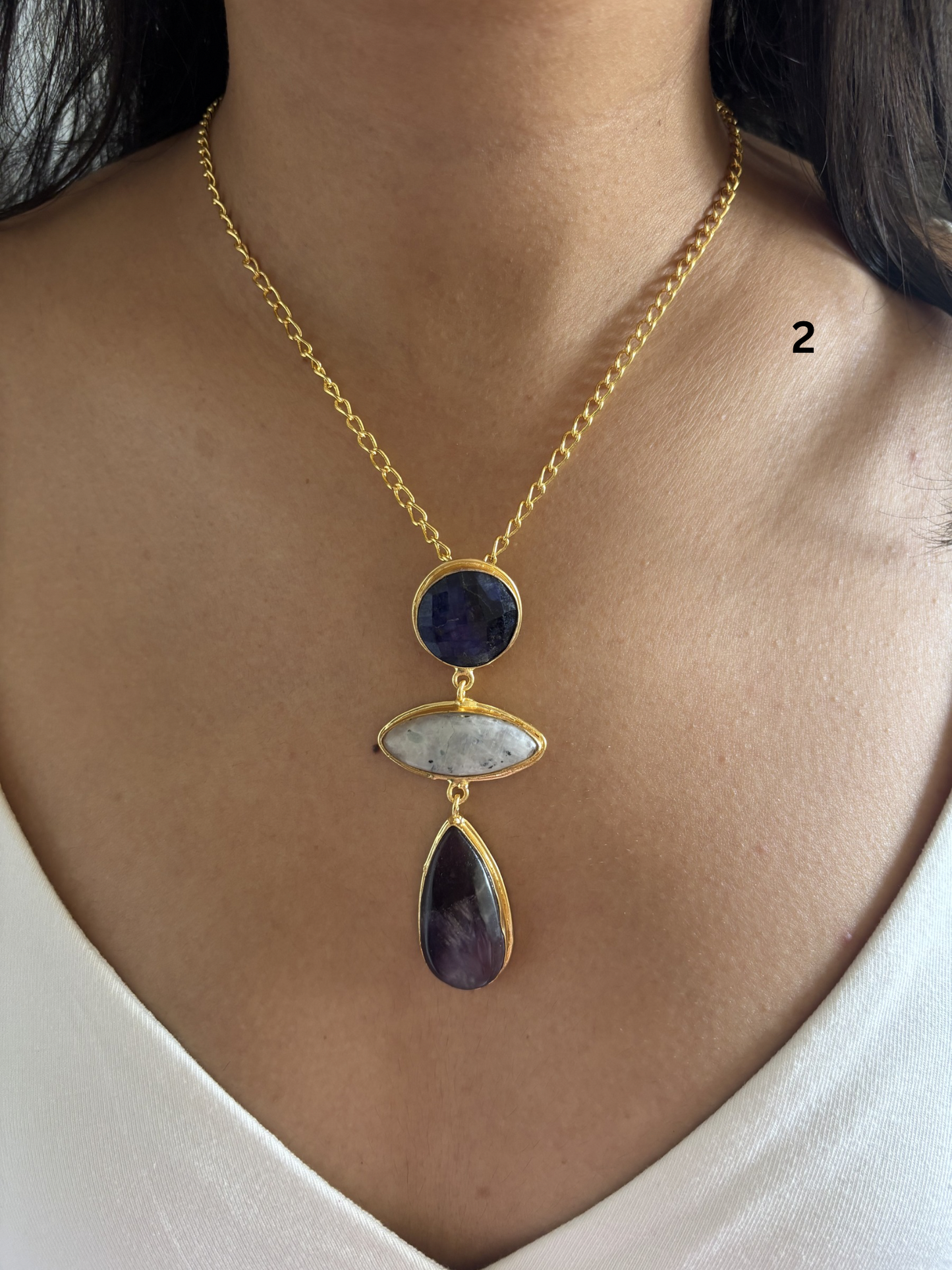Isabelle Necklace- Brass
