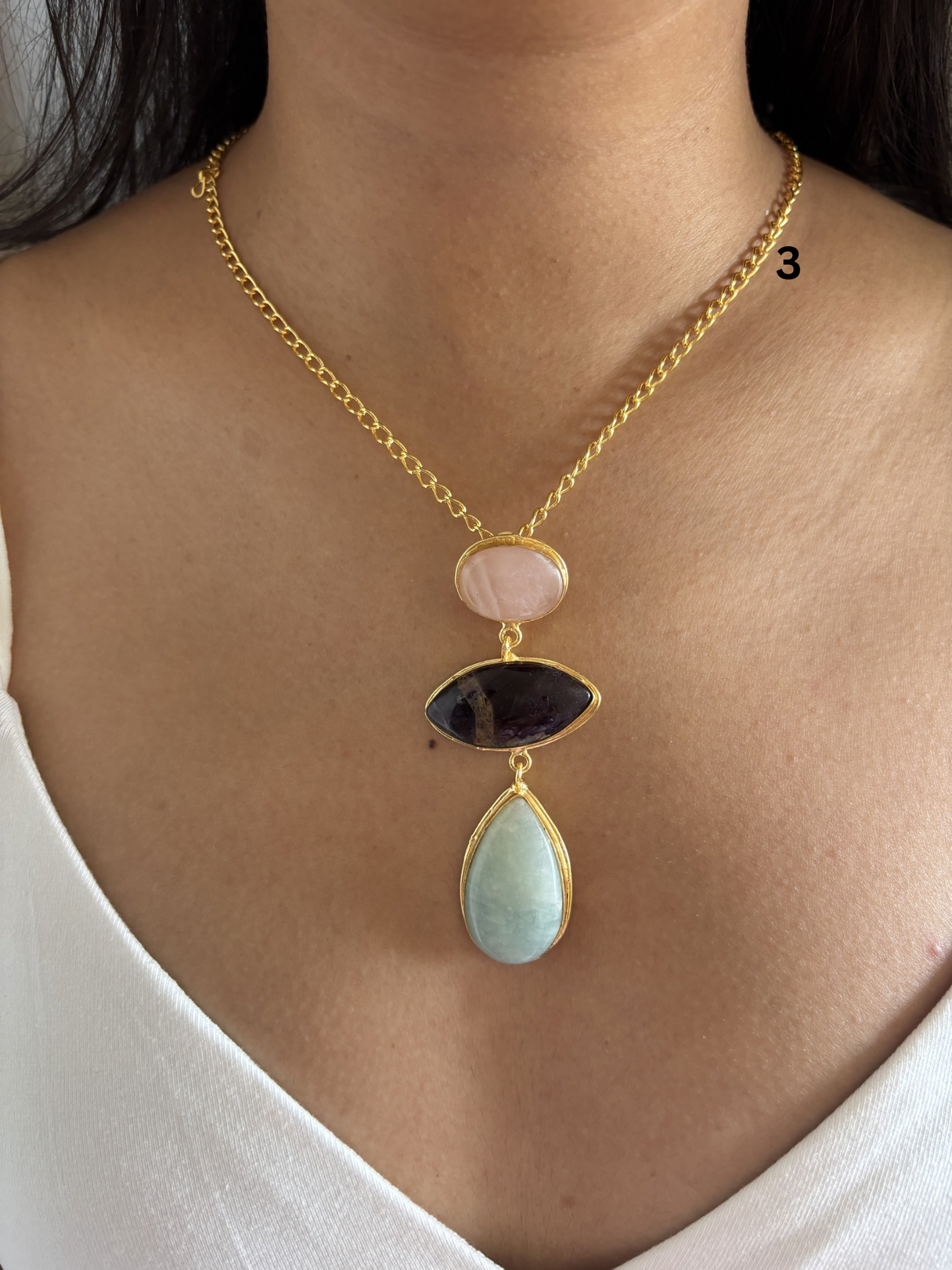Isabelle Necklace- Brass
