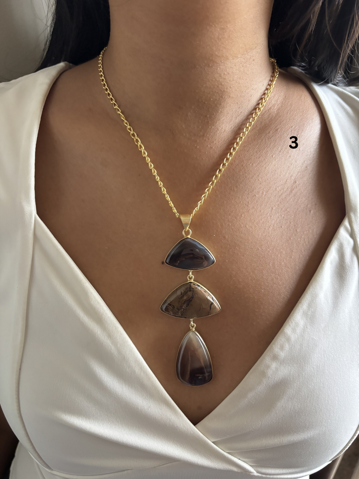 Vintage Jesper Natural Stone Necklace